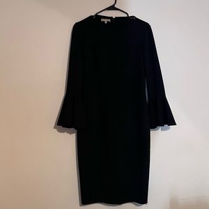 Michael Kors Black Bell Sleeve Dress